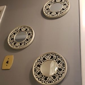 SOLD Pack of Three (3) Accent Mirrors
